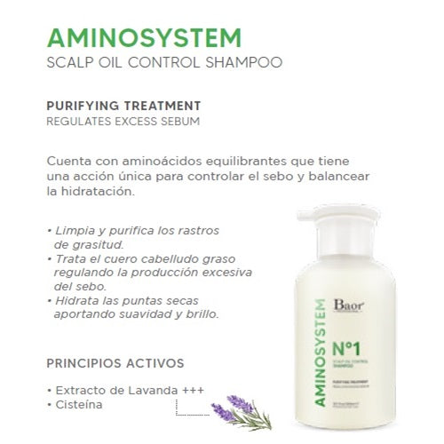 Shampoo para Cabello Graso Aminosystem 300 ml