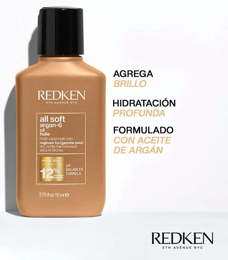 Aceite de Argan para Cab Seco All Soft 111 ml
