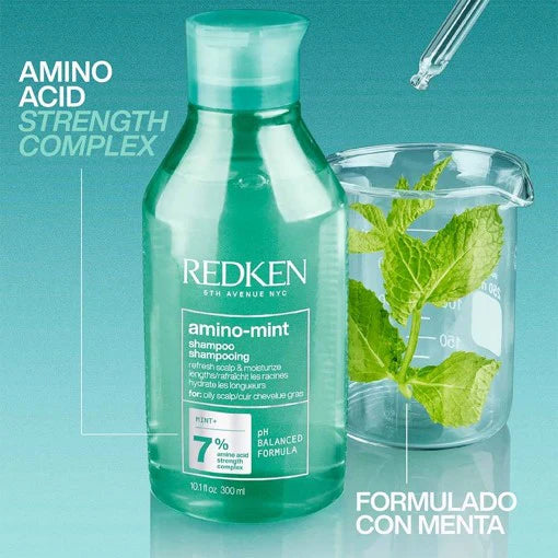 Shampoo para Cab Graso Aminomint 300ml