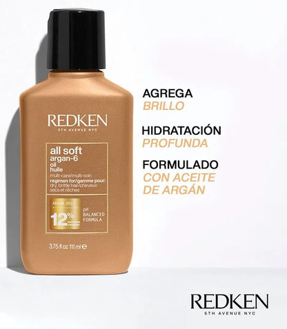 Aceite de Argan para Cab Seco All Soft 111 ml