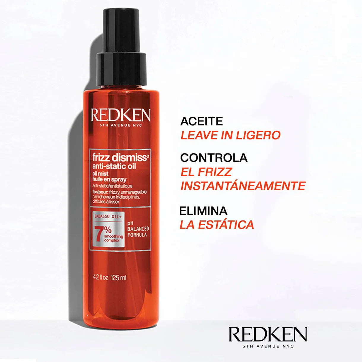 Aceite al 7% AntiFrizz Anti-static Frizz Dismiss 125 ml