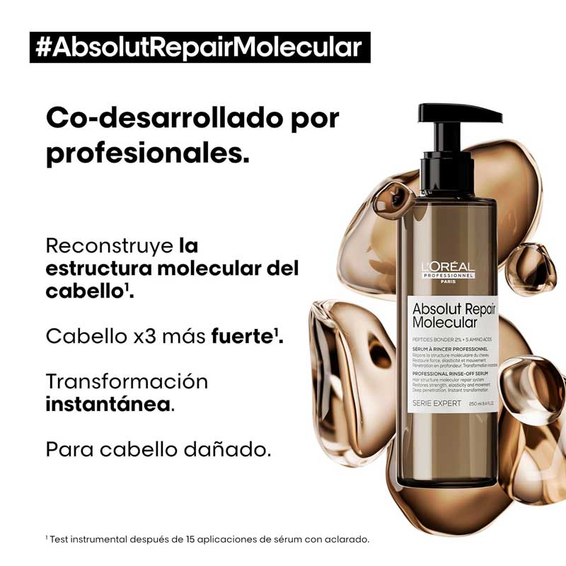 Tratamiento para Cabello Muy Dañado Absolut Repair Molecular 250 ml