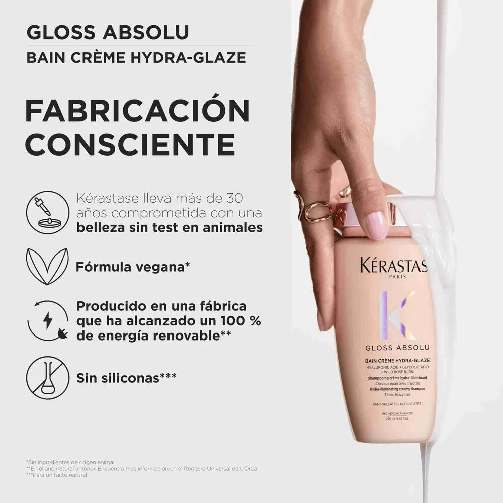 NUEVO Shampoo Créme Hydra-Glaze Cab Grueso 250ml