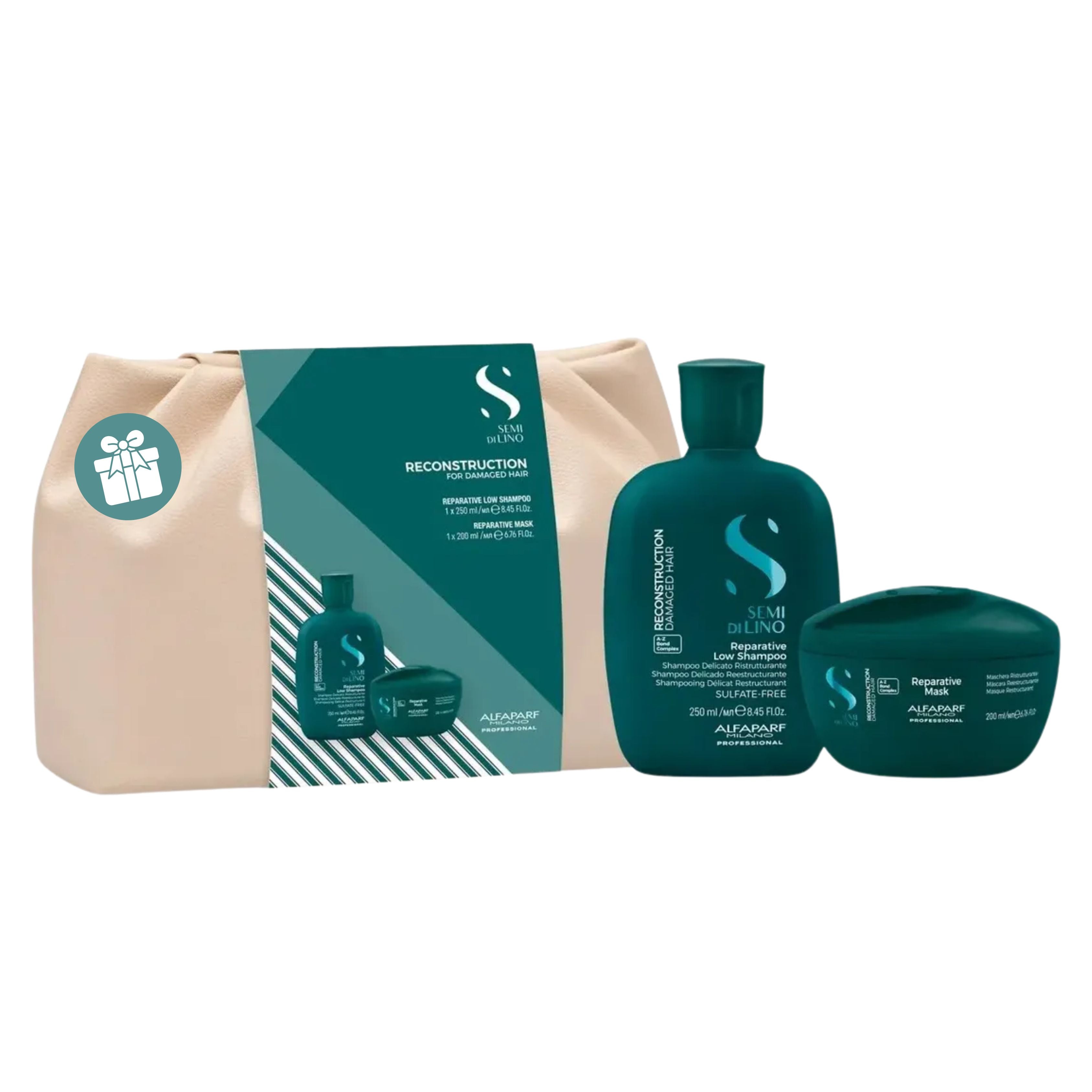 Pack Reparación: Shampoo+Acond+Neceser