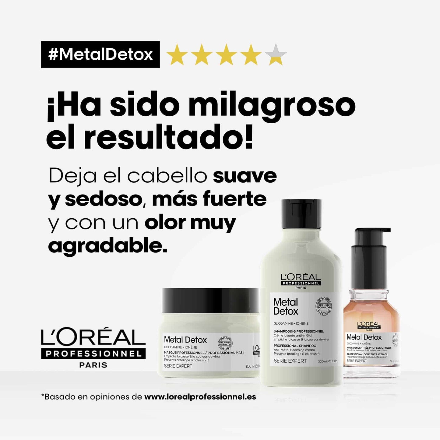 Aceite Concentrado para Cabello con Color Protector Metal Detox 50 ml
