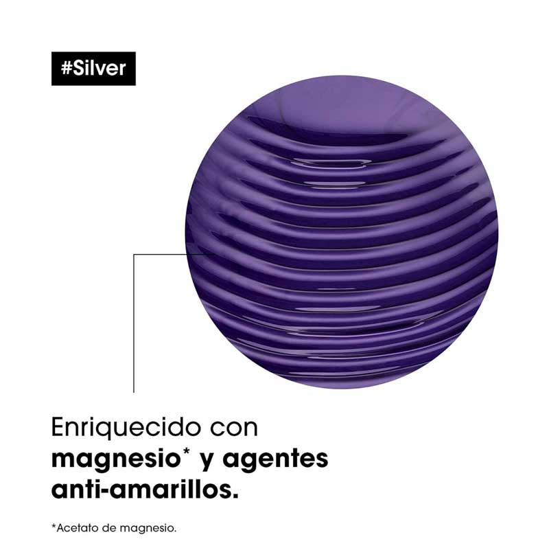 Shampoo para Cabello Blanco o Gris Silver 500 ml