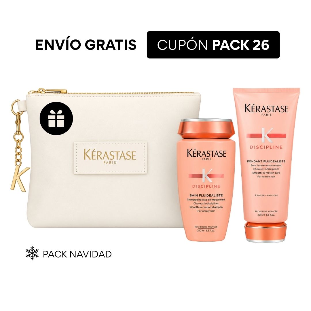 NUEVO Pack AntiFrizz Discipline + REGALO Neceser Kerastase