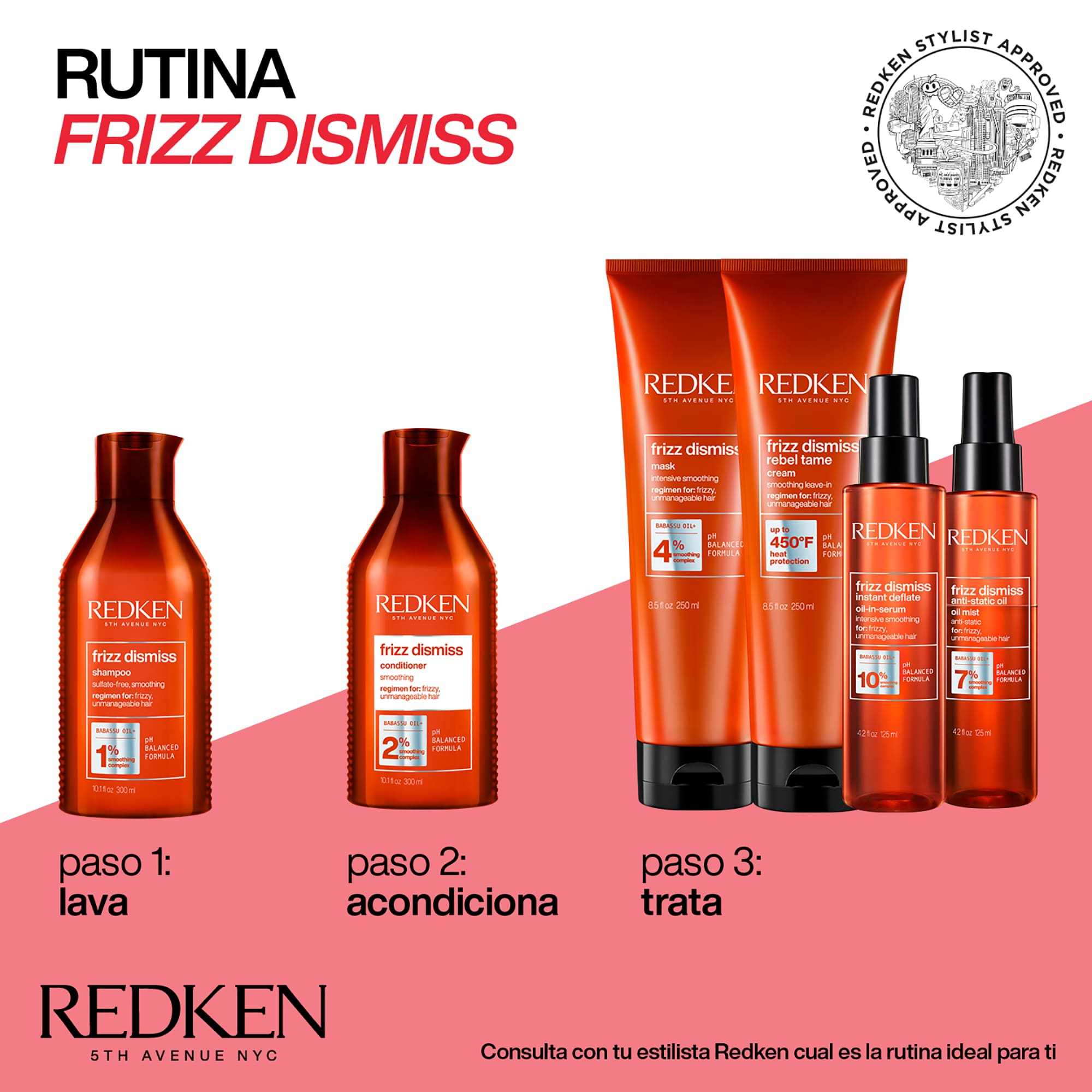 Shampoo ANTIFRIZZ Frizz Dismiss Sin Sulfato 300 ml