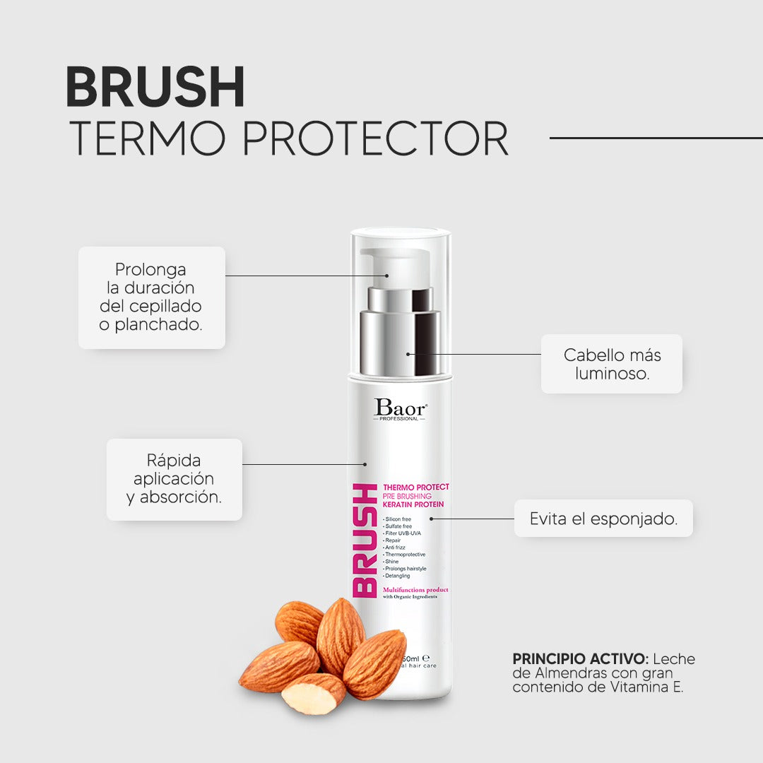 BAOR BRUSH KERATIN - Duo Pack Termoprotector