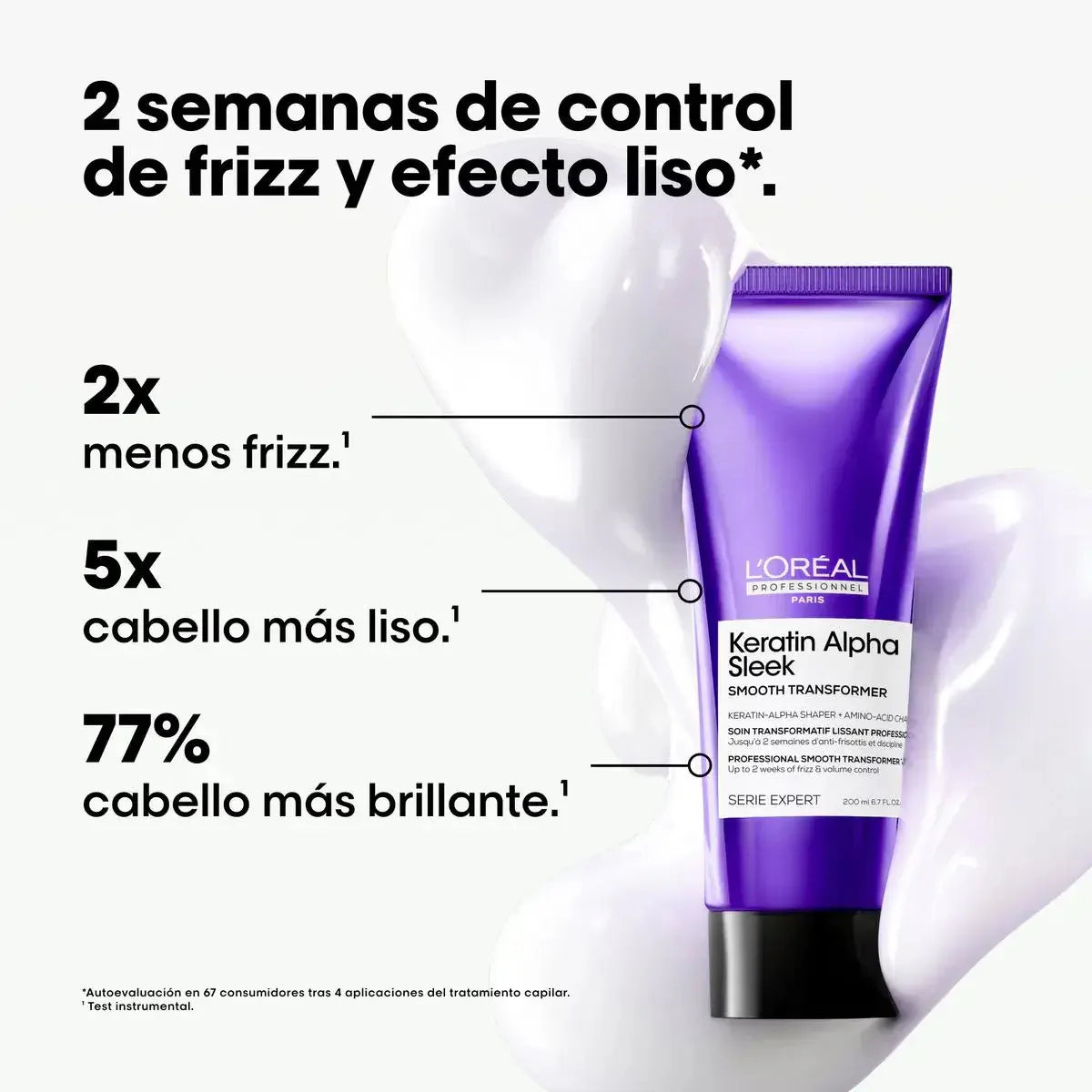 Tratamiento AntiFrizz Cab. Liso Keratin Alpha Sleek 200ml