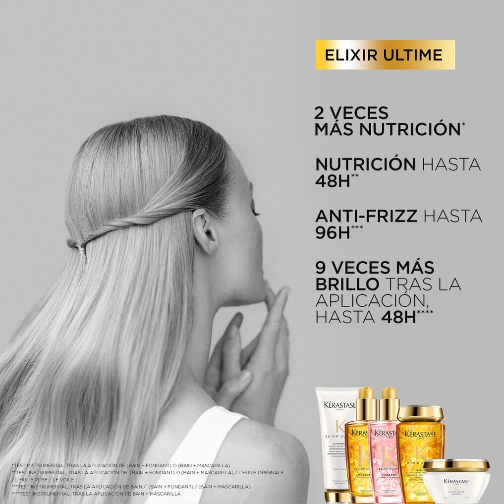 Shampoo HIDRATACIÓN/BRILLO Elixir Ultime 250ml