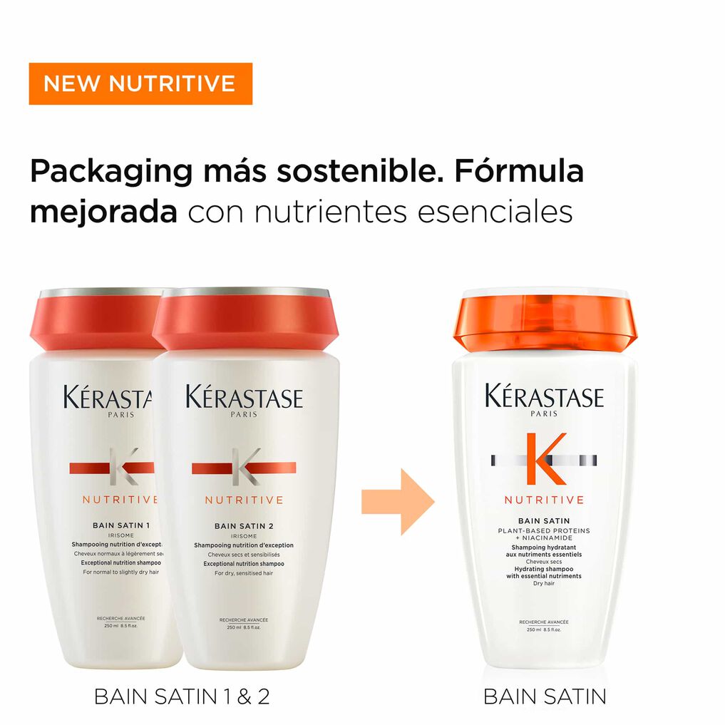 Shampoo Hidratante para Cabello Seco Satin Nutritive 250 ml