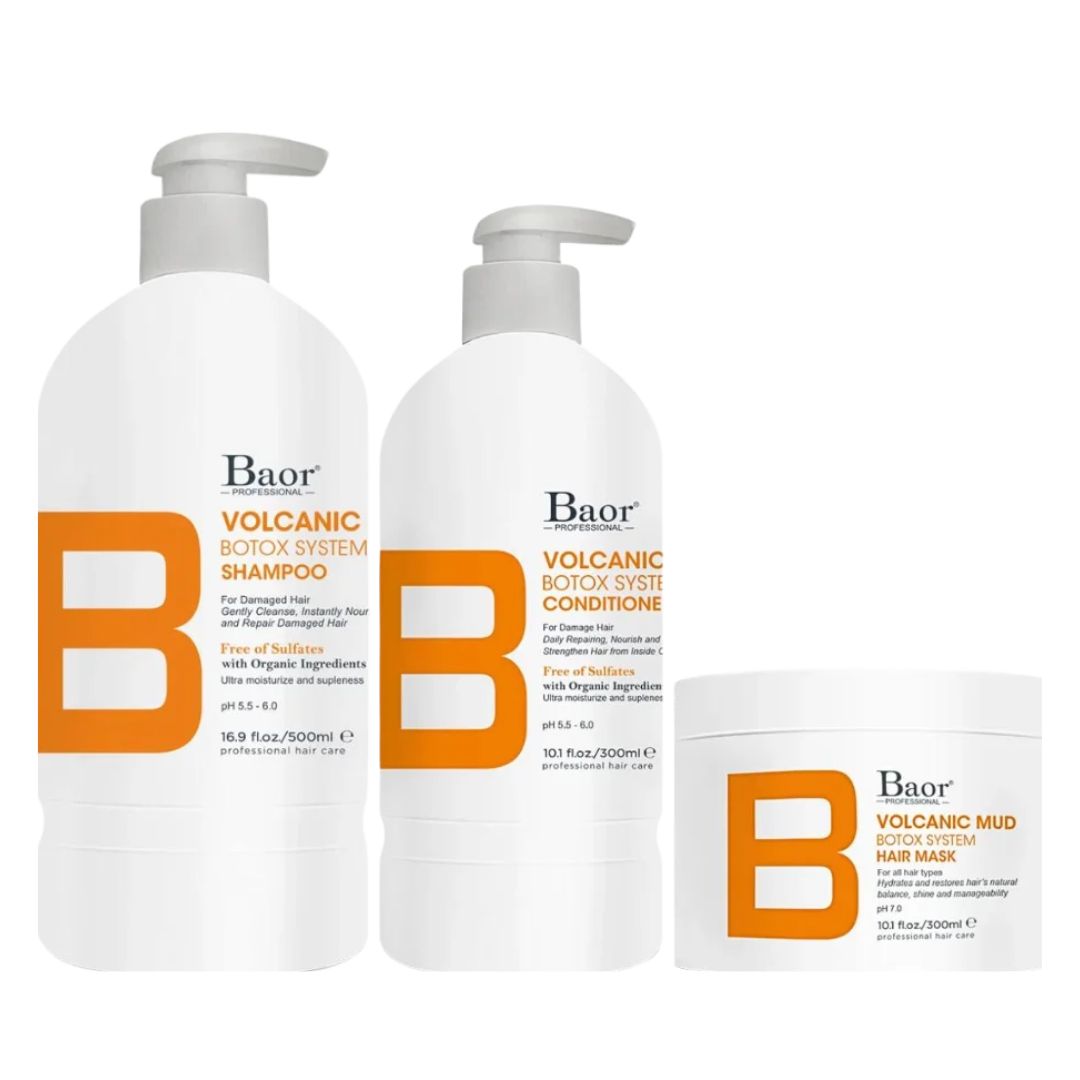 Linea B Tripack Volcanic Mud (Shampoo + Acond + Msq)