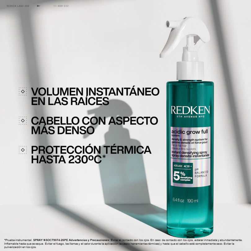 Spray tratamiento DENSIFICADOR Acidic Grow Full 190ml