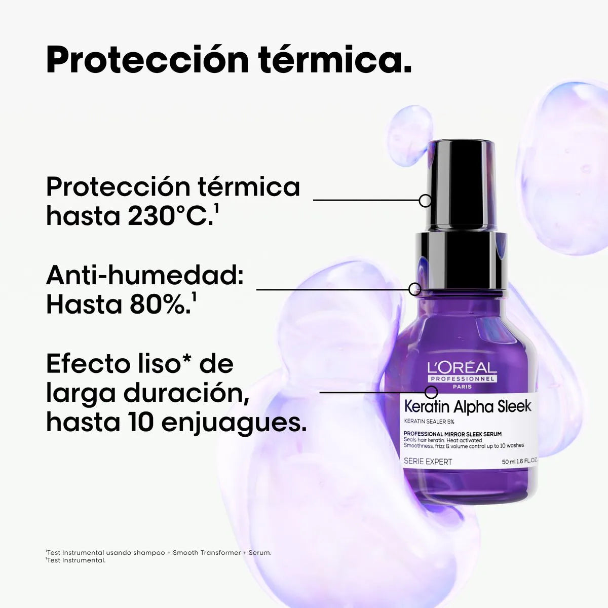 Serum AntiFrizz Cab.Liso Keratin Alpha Sleek 50ml