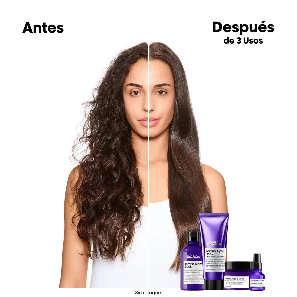 Tratamiento AntiFrizz Cab. Liso Keratin Alpha Sleek 200ml