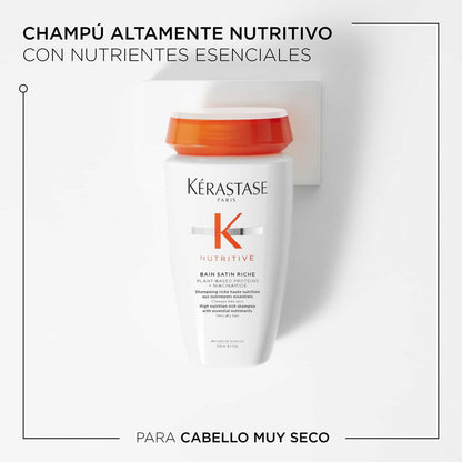 Shampoo Hidratante para Cabello Muy Seco Satin Riche 250ml