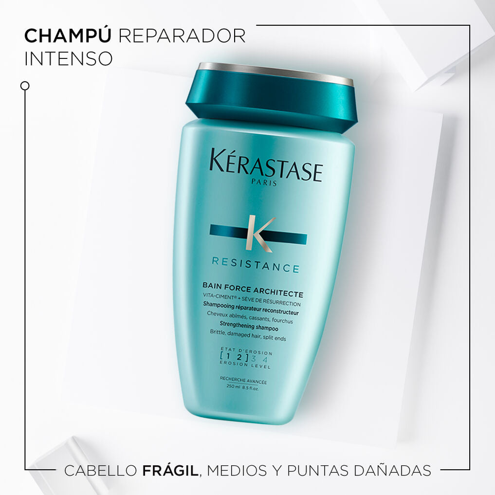 Shampoo Reparador Cabello Dañado Resistence Force Architecte 250ml