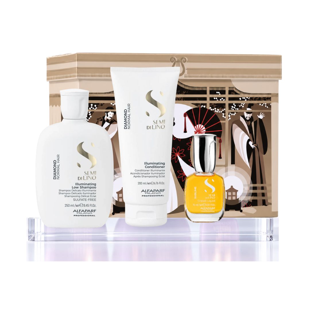 Pack Brillo Intenso/Luminosidad + Regalo Oleo cristalli liquidi 15ml Illuminating Semi di lino Alfaparf
