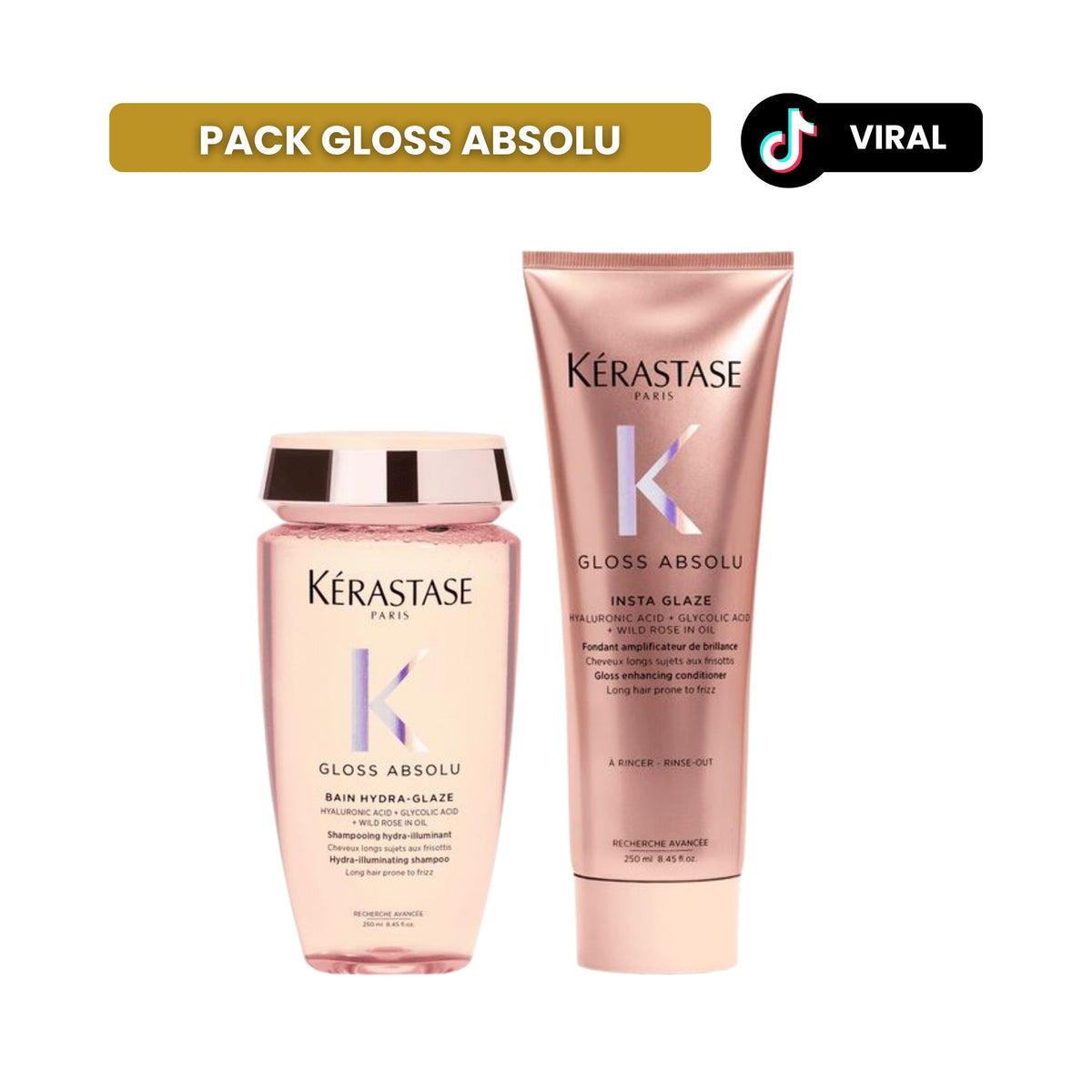 Pack Gloss Absolu Brillo/AntiFrizz Kérastase