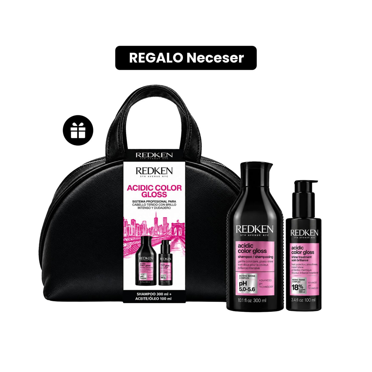 Pack ACG SH+S Acidic Color Gloss Brillo/Color REGALO Neceser