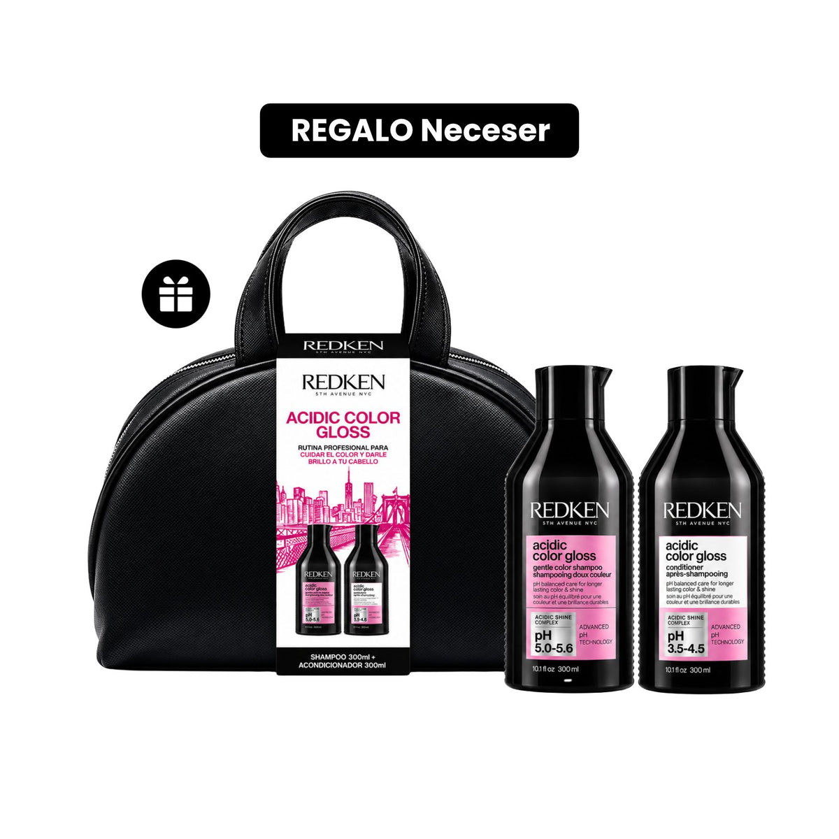 Pack ACG SH+A Acidic Color Gloss Brillo/Color REGALO Neceser