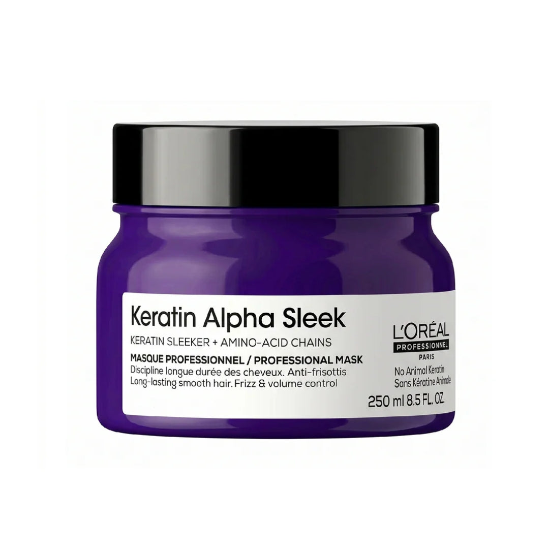 Mascarilla AntiFrizz Cab. Liso Keratin Alpha Sleek